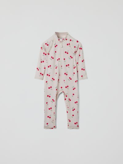 Polarn O. Pyret Pitkähihainen UV-asu kirsikka