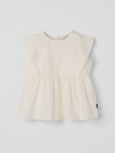 Polarn O. Pyret Kudottu röyhelöpusero