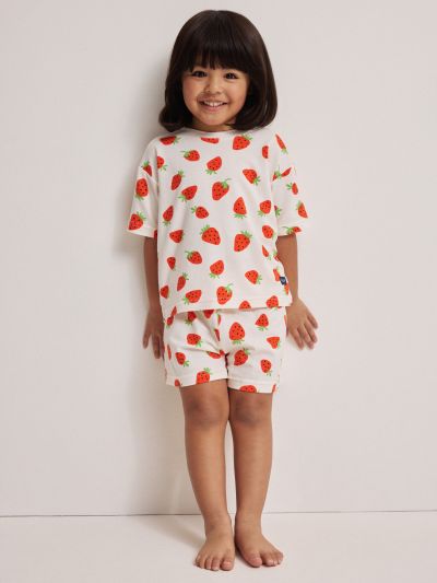 Polarn O. Pyret Lyhythihainen yöpuku mansikat