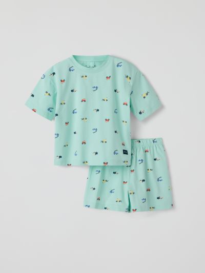 Polarn O. Pyret Lyhythihainen pyjama autot