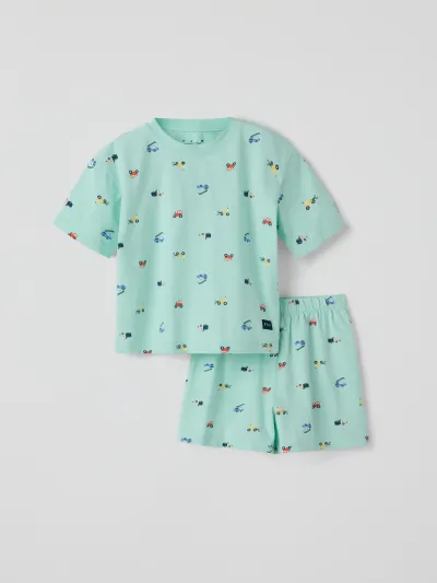 Polarn O. Pyret Lyhythihainen pyjama autot, kuva 1 / 1