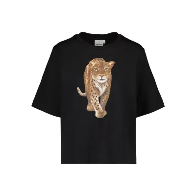 We are family Women's Leopard -T-Paita | Licorice - XXL