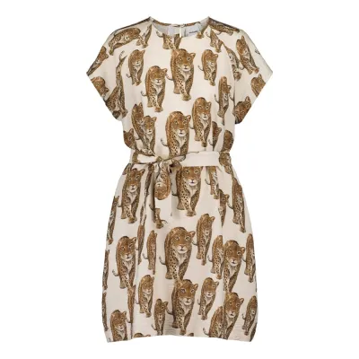 We are family Women's Leopard Tunic Dress -Mekko | Milky - XL, kuva 1 / 1