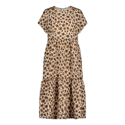 We are family Women's Leopold Tiered Midi Dress -Mekko | Chocolate - S, kuva 1 / 1