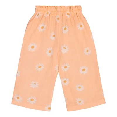 Dancing In The Sunshine Sweet Daisy Muslin Culottes -Housut | Peachy - 134/140, kuva 1 / 1