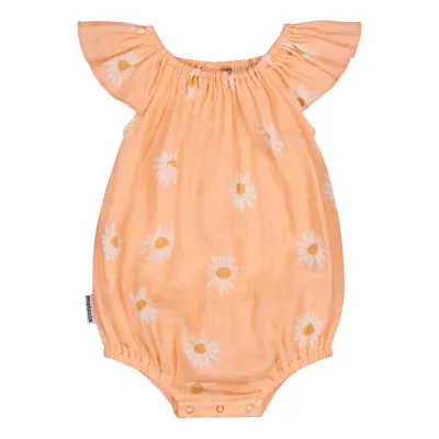 Dancing In The Sunshine Sweet Daisy Muslin Romper | Peachy - 86/92, kuva 1 / 1
