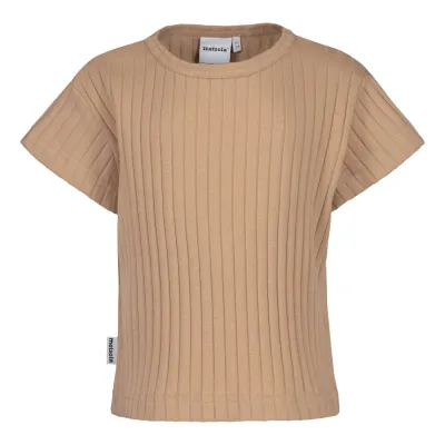Dancing In The Sunshine Wide Rib Boxy -T-Paita | Nougat - 74/80, kuva 1 / 1