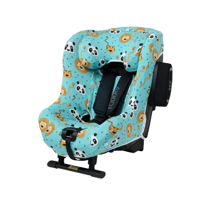 Axkid x Geggamoja Car Seat Cover - Minikid 1,2 &amp; Move - Wildlife, kuva 1 / 1