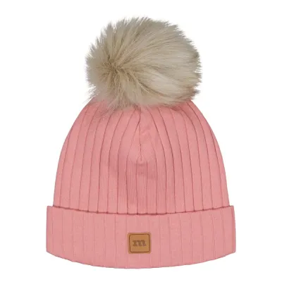 You and Me Wide Rib Beanie -Tupsupipo | Dusty Rose - 0-1Y, kuva 1 / 1