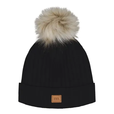 You and Me Wide Rib Beanie -Tupsupipo | Licorice - 7-8Y, kuva 1 / 1