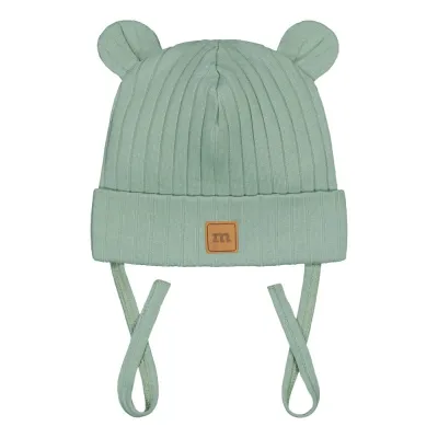 You and Me Wide Rib Bear Beanie -Pipo | Dusty Green - 6-12M, kuva 1 / 1