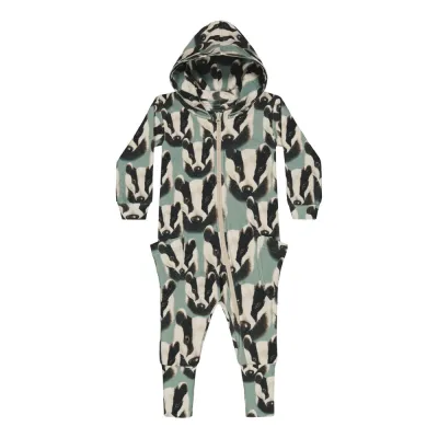 You and Me Badger -Jumpsuit | Dusty Green - 98/104, kuva 1 / 1
