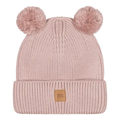 A World Full of Smiles Knitted Pom Pom -Merinovillapipo | Hearty Pink - 1-3Y, kuva 1 / 1