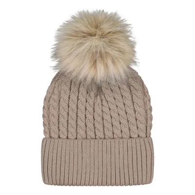 A World Full of Smiles Cable Beanie -Palmikkopipo, Merinovilla | Stormy - 3-4Y, kuva 1 / 1