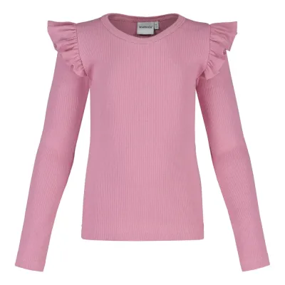 Winter Wonders Rib Frilla -Paita | Frosty Pink - 98/104, kuva 1 / 1