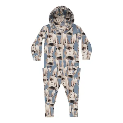 Winter Wonders Bunny Frosty Blue -Jumpsuit - 62/68, kuva 1 / 1