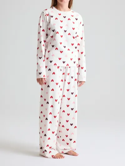 Polarn O. Pyret Pyjamat sydämet aikuinen, kuva 1 / 1