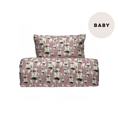 Metsola Bunny -Pussilakanasetti Baby | Dreamy Pink