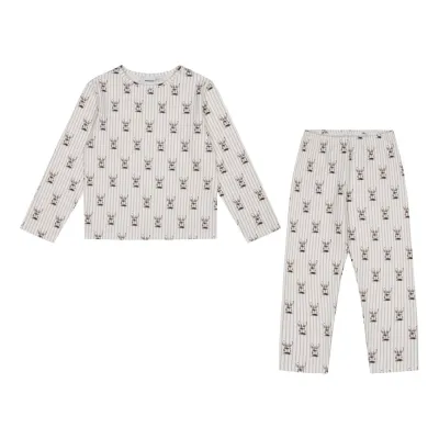 Metsola Bunny Stripes -Pyjama | Moonlight - 146/152