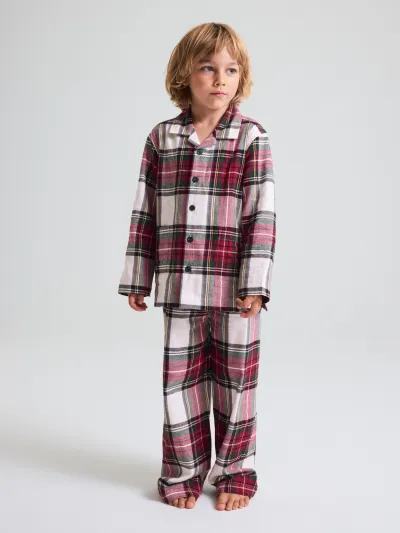 Polarn O. Pyret Kaksiosaiset pyjamat ruutu