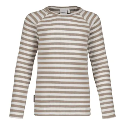 Metsola Striped Rib -Paita | Stormy / Vanilla - 110/116, kuva 1 / 1